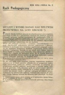 Ruch Pedagogiczny. R. XXV, 1935/1936 nr 3