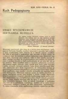 Ruch Pedagogiczny. R. XXV, 1935/1936 nr 6