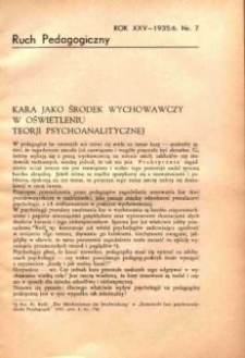 Ruch Pedagogiczny. R. XXV, 1935/1936 nr 7
