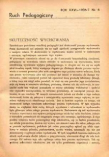 Ruch Pedagogiczny. R. XXVI, 1936/1937 nr 6