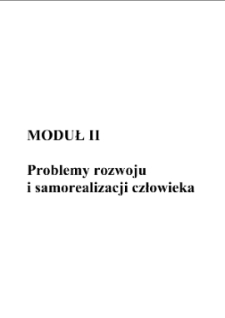 Problemy rozwoju i samorealizacji człowieka