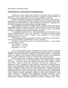 Psychofizyczny rozwój dziecka przedszkolnego