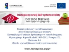 Program Operacyjny Kapitał Ludzki dotyczący badań, programów rozwoju szkół, rozwoju kształcenia ustawicznego, w tym kształcenia na odległość