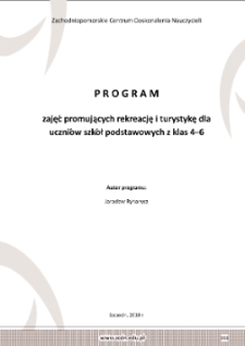 Zajęcia promujące rekreację i turystykę dla uczniów szkół podstawowych z klas 4-6 : program